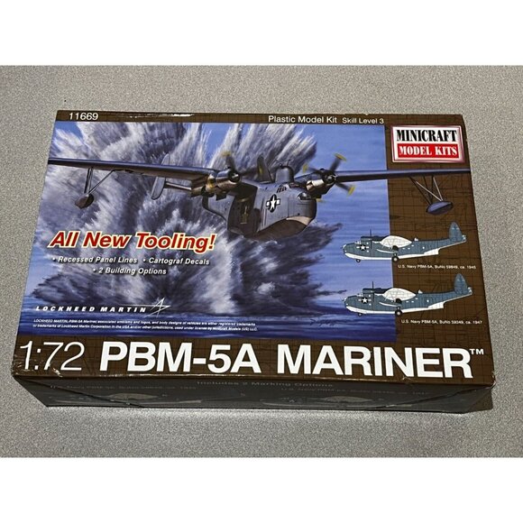 Minicraft 1:72 Scale 11669 Lockheed PBM-5A Mariner Premium Aircraft Model Kit - Picture 1 of 11